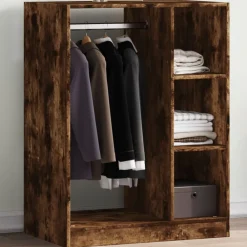 Huishoudelijke Benodigdheden*vidaXL Kledingkast 77x48x102 cm bewerkt hout kleurig Gerookt eiken