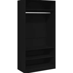 Kledingkast 100x50x200 cm bewerkt hout>vidaXL Clearance