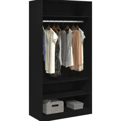 Kledingkast 100x50x200 cm bewerkt hout><noscript><img width=