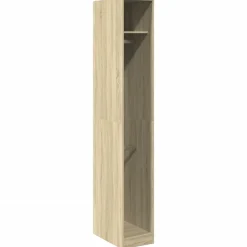 Kasten & Opbergmeubelen*vidaXL Kledingkast 30x50x200 cm bewerkt hout kleurig Sonoma eiken