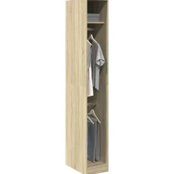 Kasten & Opbergmeubelen*vidaXL Kledingkast 30x50x200 cm bewerkt hout kleurig Sonoma eiken