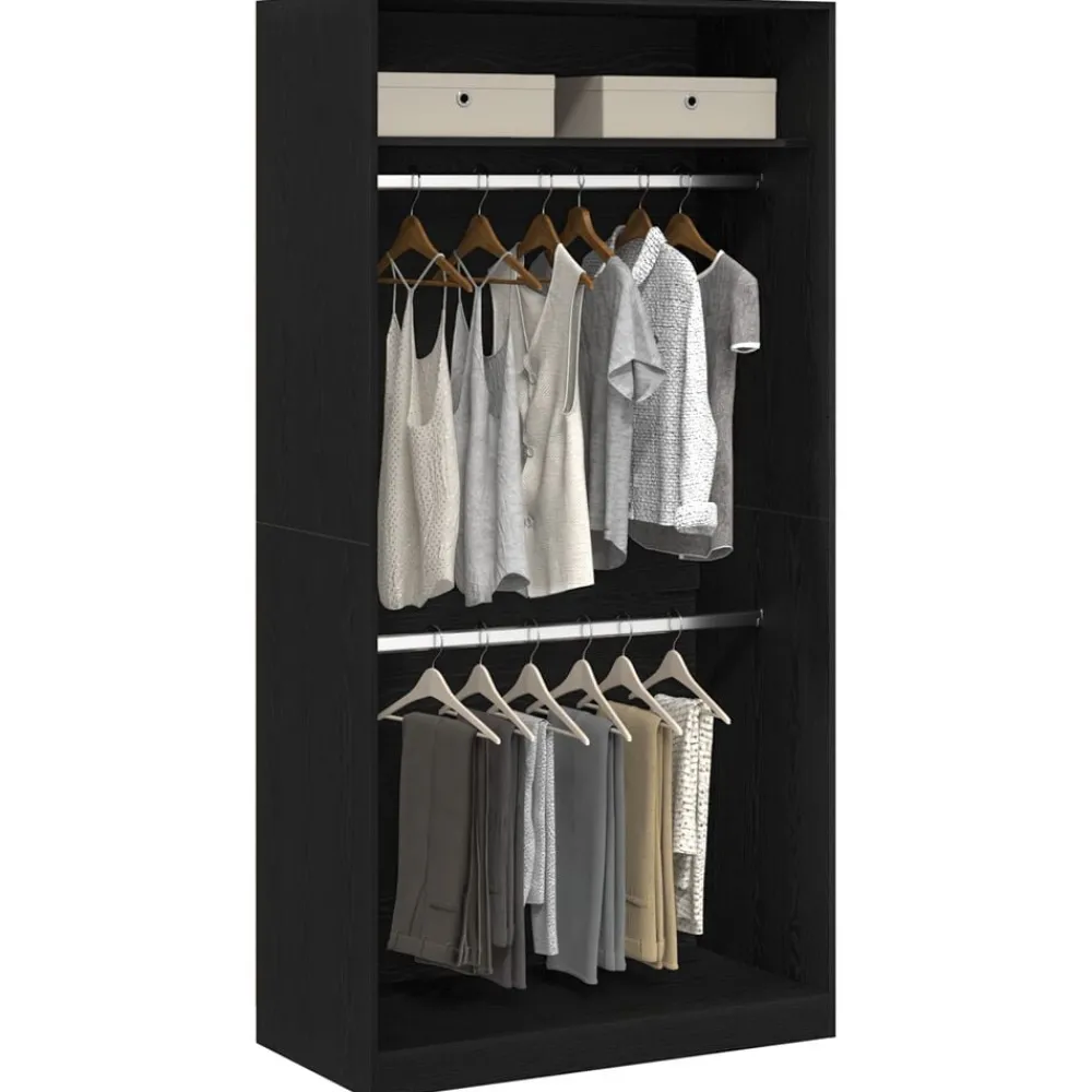 Kledingkast 100 x 50 x 200 cm Bewerkt hout>vidaXL Hot