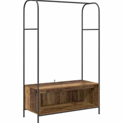 Kledingrek Bruin Eiken 100 x 44 x 160 cm Bewerkt hout>vidaXL New