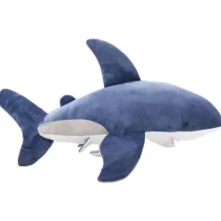 Knuffel witte haai pluche blauw en wit>vidaXL Best