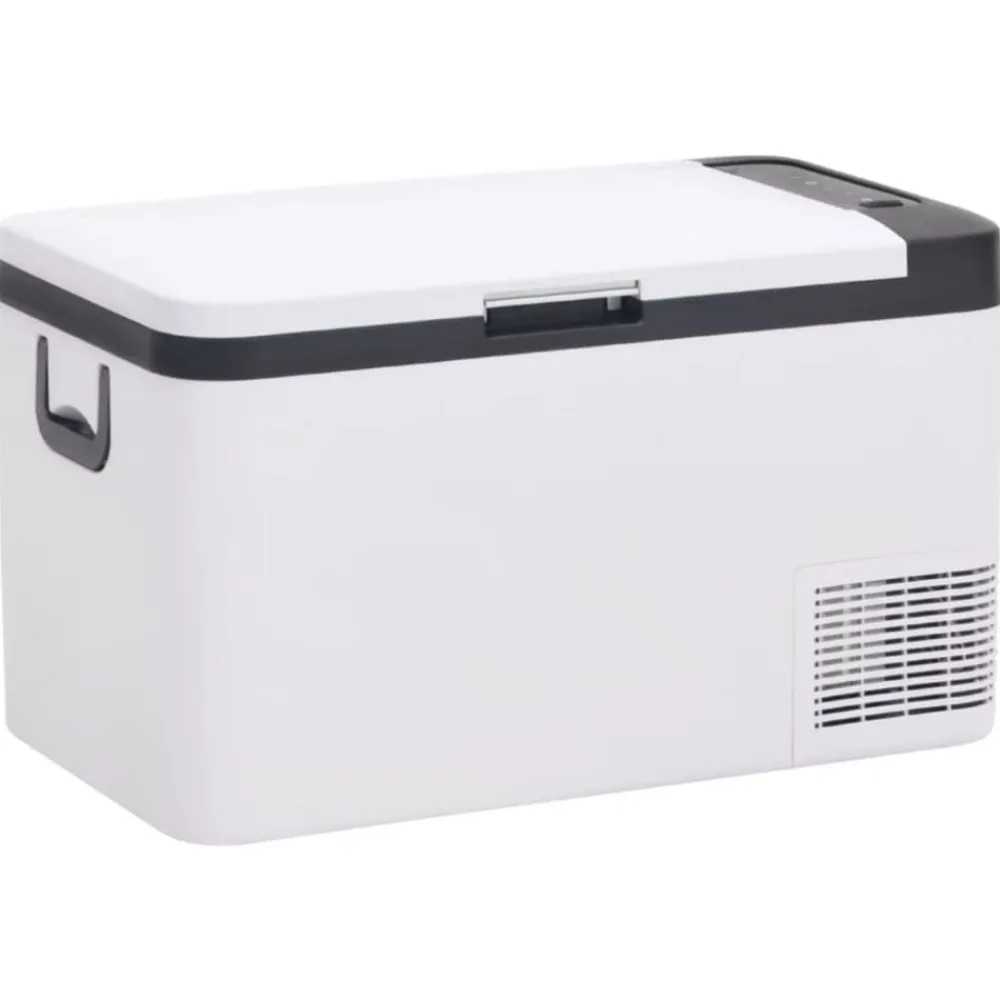 Keuken & Eetkamer*vidaXL Koelbox met handvat 18 L PP & PE zwart en wit
