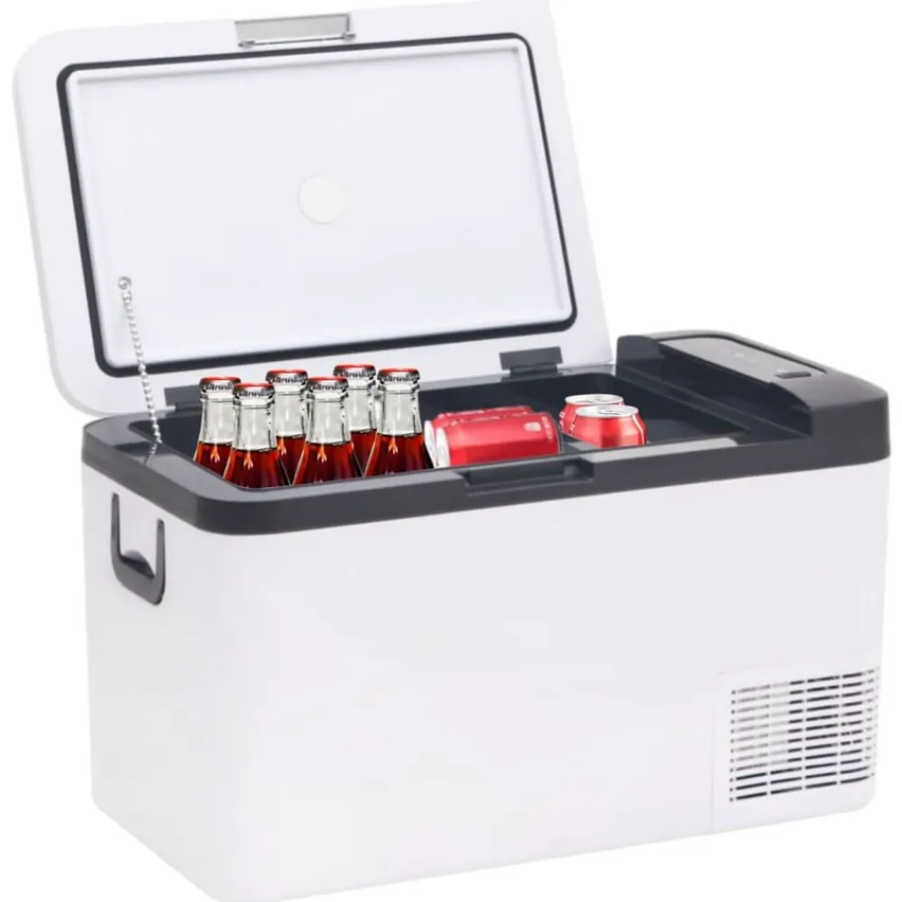 Keuken & Eetkamer*vidaXL Koelbox met handvat 18 L PP & PE zwart en wit