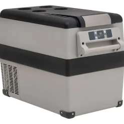 Koelbox met handvat en adapter 35 L PP & PE zwart en grijs><noscript><img width=