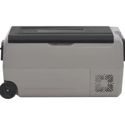 Koelbox met wielen en handvat 36 L polypropeen zwart en grijs><noscript><img width=