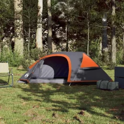 Buitensport*vidaXL Koepeltent 1-persoons waterdicht Oranje