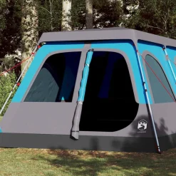 Buitensport*vidaXL Koepeltent 10-persoons snelontgrendeling Blauw