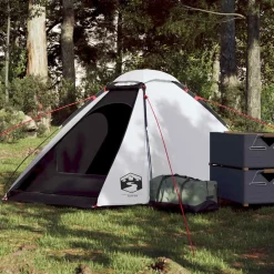 Koepeltent 2-persoons waterdicht verduisterend stof wit>vidaXL Hot