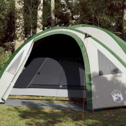 Buitensport*vidaXL Koepeltent 4-persoons waterdicht Groen