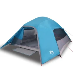 Buitensport*vidaXL Koepeltent 4-persoons waterdicht Blauw