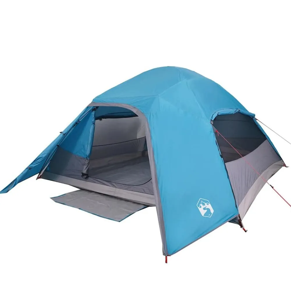 Buitensport*vidaXL Koepeltent 4-persoons waterdicht Blauw