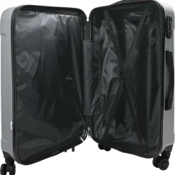 Bagage & Tassen*vidaXL Koffer met slot 3 pcs 50 x 31 x 78 cm ABS Kunststof Zilver