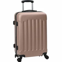 Koffer met slot 3 pcs Rose Gold 50 x 31 x 78 cm ABS Kunststof>vidaXL