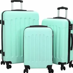 Koffer met slot 3 pcs 50 x 31 x 78 cm ABS Kunststof>vidaXL Hot