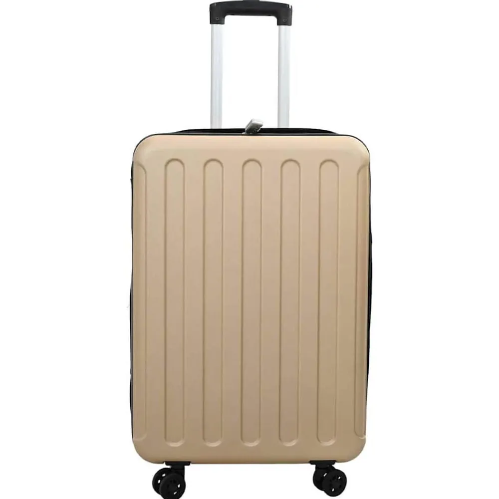 Bagage & Tassen*vidaXL Koffer met slot 34 x 23 x 55.5 cm ABS Kunststof champagne