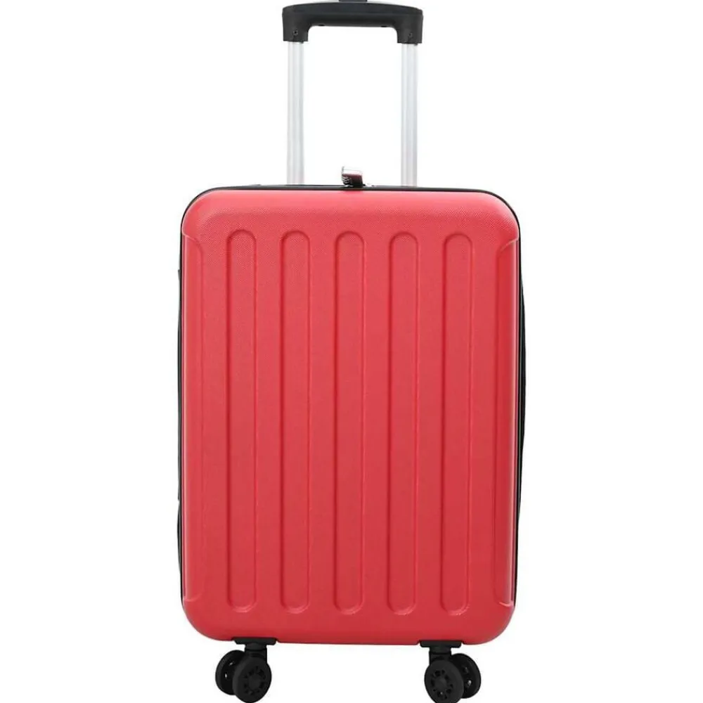 Bagage & Tassen*vidaXL Koffer met slot 34 x 23 x 55.5 cm ABS Kunststof Rood