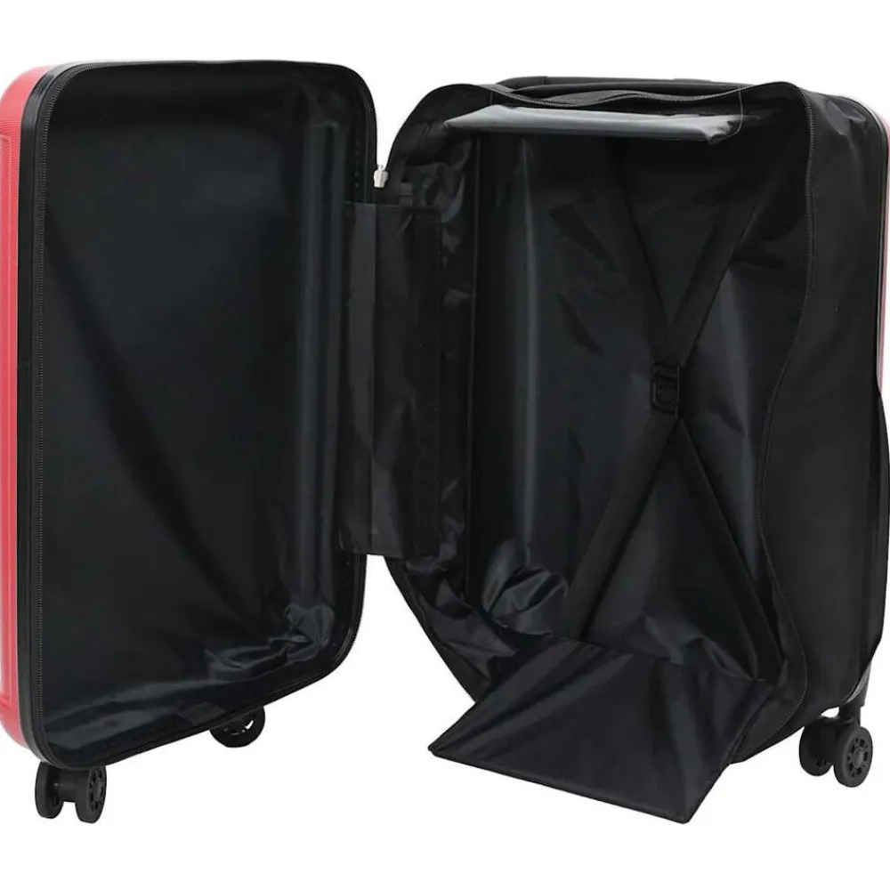 Bagage & Tassen*vidaXL Koffer met slot 34 x 23 x 55.5 cm ABS Kunststof Rood