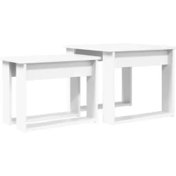 Koffietafel Set 2 pcs Bewerkt hout>vidaXL New