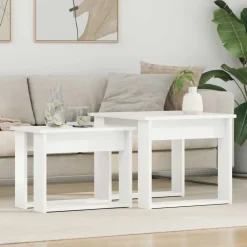 Koffietafel Set 2 pcs Bewerkt hout>vidaXL New