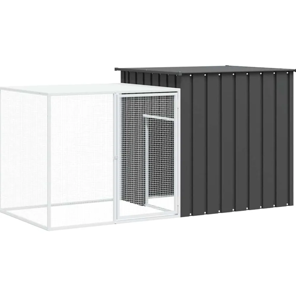 Konijnenhok 200x91x100 cm gegalvaniseerd staal kleurig>vidaXL Discount