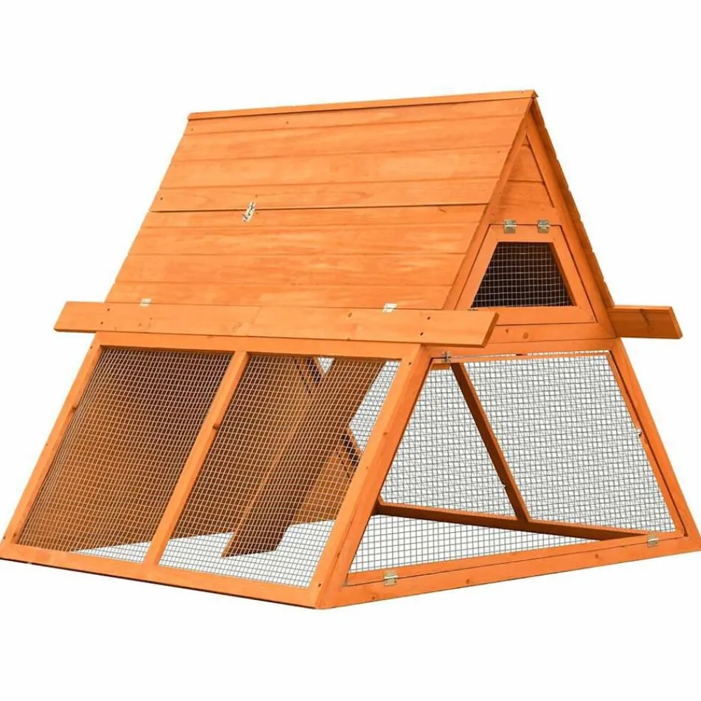 Konijnenhok 152x128x108 cm massief grenen- en vurenhout>vidaXL New