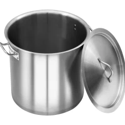Keuken & Eetkamer*vidaXL Kookpan 26 L 32x32 cm roestvrij staal