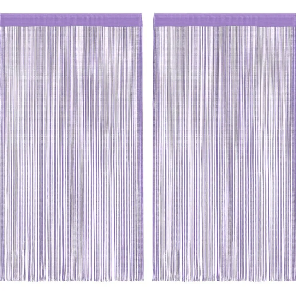 Koordgordijnen 2 st 100x250 cm>vidaXL New
