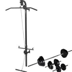 Krachttoren voor aan de wand met halterset 30,5 kg>vidaXL Discount