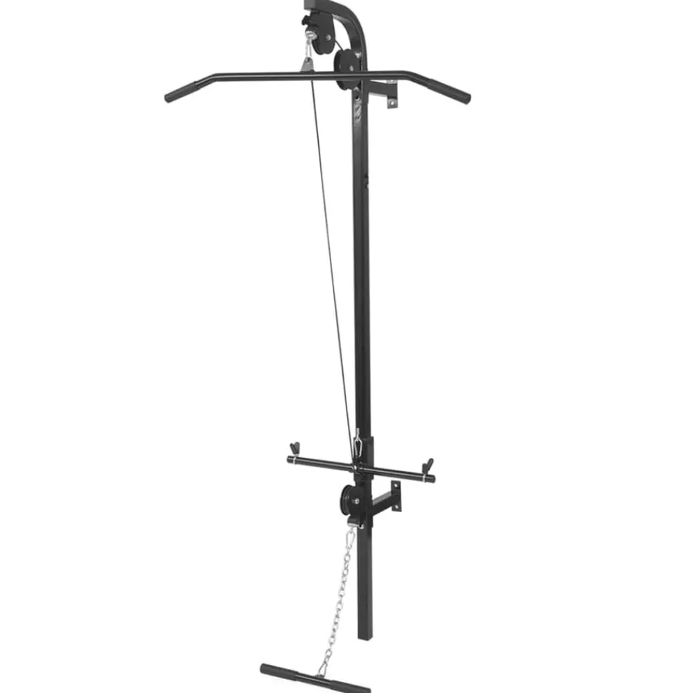 Fitness*vidaXL Krachttoren voor aan de wand met gewichtsschijven 40 kg