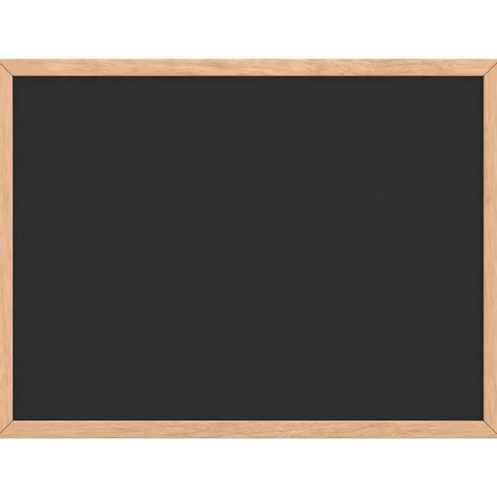 Kantoorartikelen*vidaXL Krijtbord met massief grenenhouten frame 40x30 cm zwart