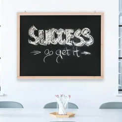 Kantoorartikelen*vidaXL Krijtbord voor aan de wand 60x80 cm cederhout