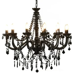 Kroonluchter met kralen 12xE14>vidaXL Outlet