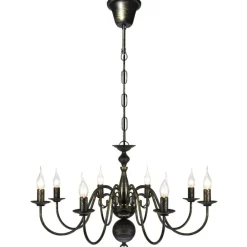 Kroonluchter metaal 8 x E14 lampen>vidaXL Discount