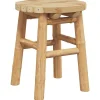 Stoelen*vidaXL Kruk Bamboe Natuurlijk 30 x 30 x 36 cm Bamboe