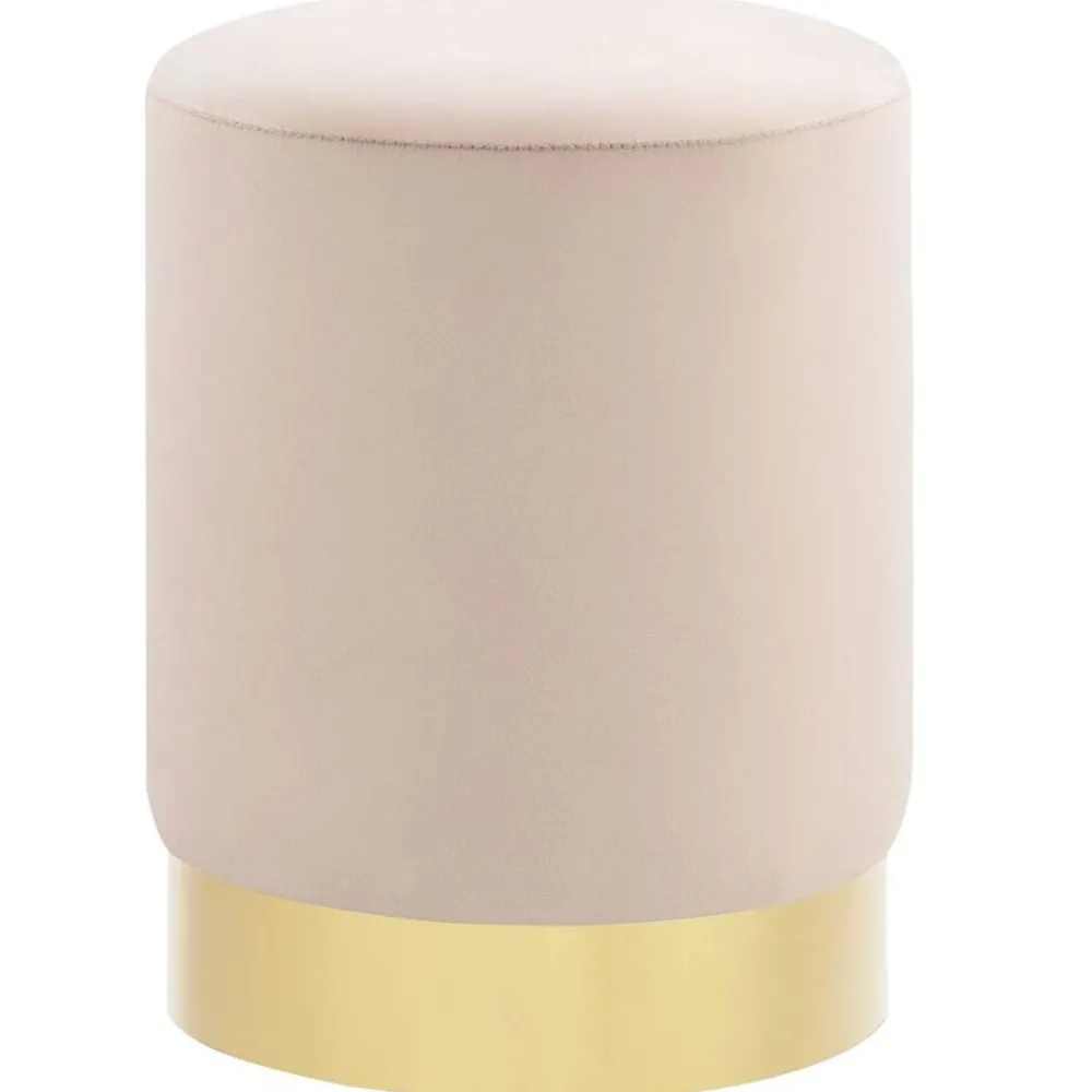 Kruk fluweel 28 x 36 cm - en goudkleurig>vidaXL