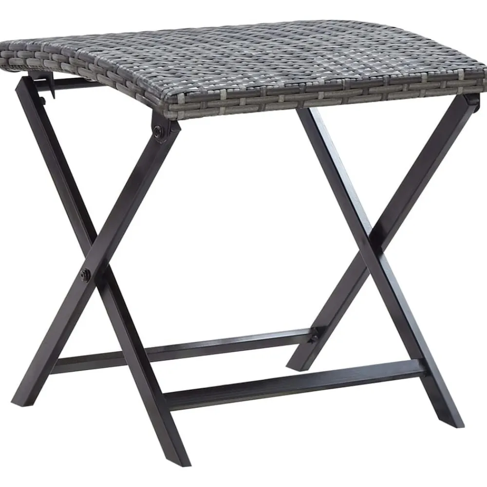 Kruk inklapbaar poly rattan>vidaXL Clearance
