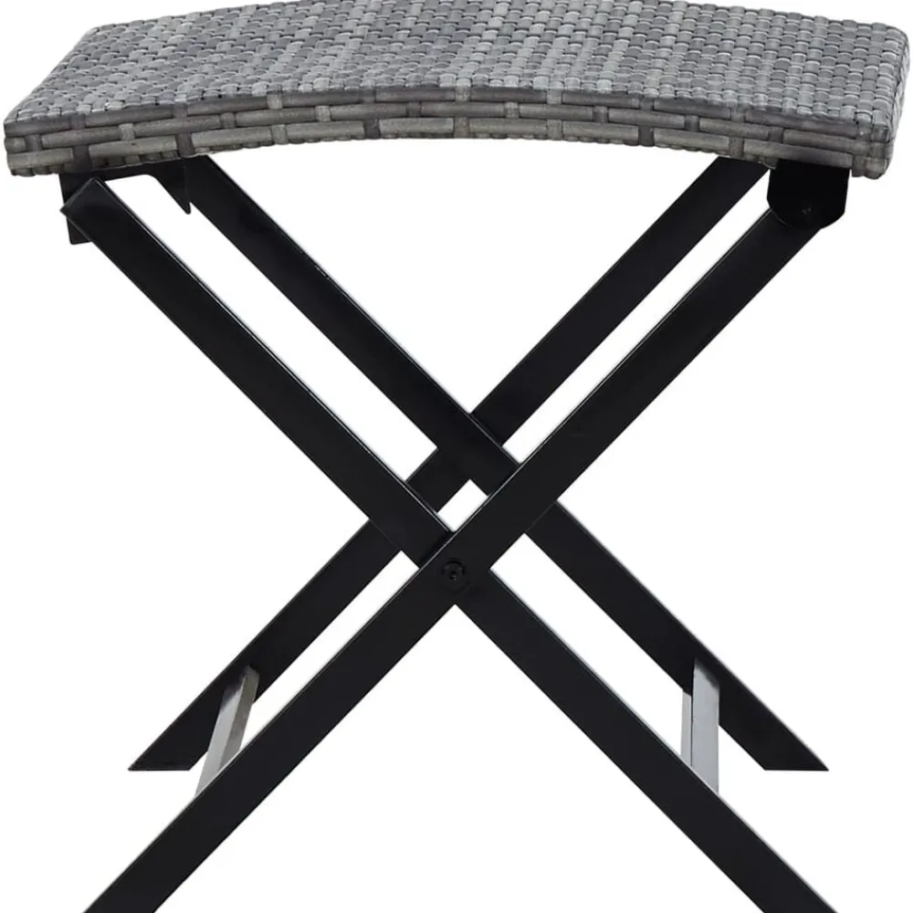Kruk inklapbaar poly rattan>vidaXL Clearance