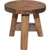 Stoelen*vidaXL Kruk massief mahoniehout