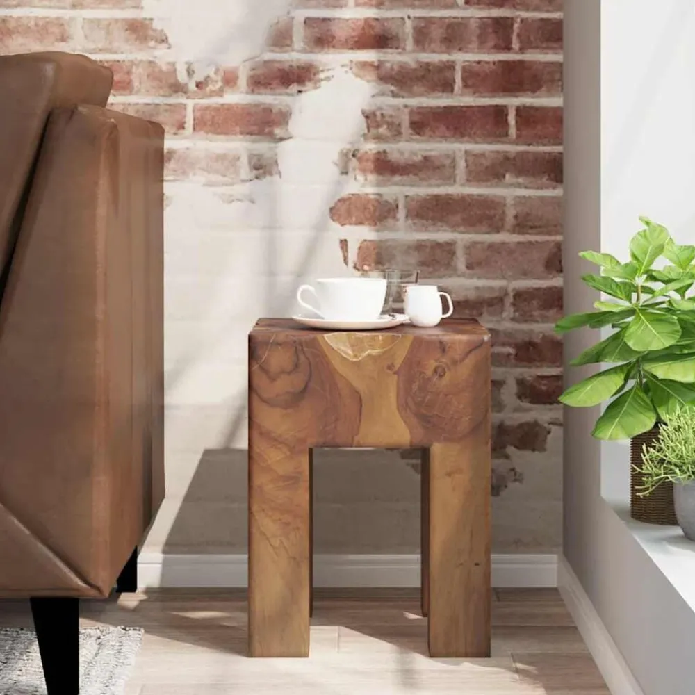 Stoelen*vidaXL Kruk massief teakhout