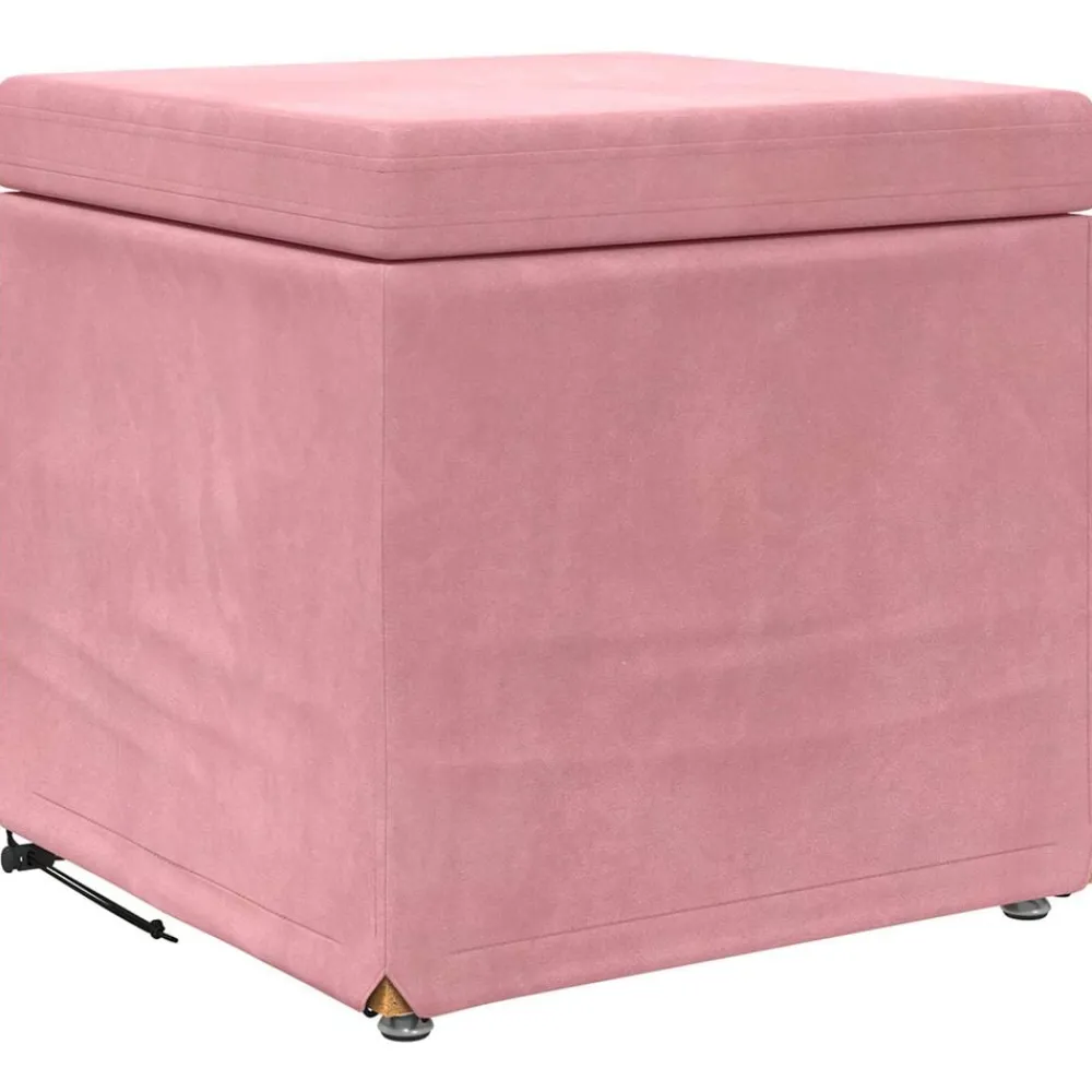 Kruk 41 x 41 x 40 cm Velvet en Gefabriceerd Hout>vidaXL Hot