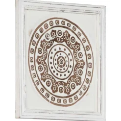 Kunst Decoratie 2 pcs Bruin en wit 40 x 40 x 1,5 cm><noscript><img width=