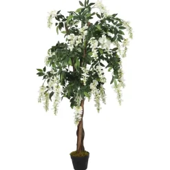 Kunstboom wisteria 560 bladeren 80 cm groen en wit>vidaXL Best
