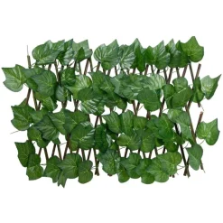 Kunstplant druivenblad op latwerk uittrek baar 180x20 cm groen>vidaXL