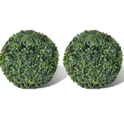 Woon- & Tuinaccessoires*vidaXL Kunstplanten buxusbol 2 st 27 cm