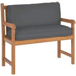 Woon- & Tuinaccessoires*vidaXL Kussen 120 x 40 x 12 cm Oxford Stof Antraciet