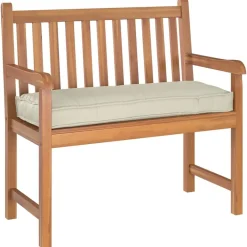 Woon- & Tuinaccessoires*vidaXL Kussen Crème 100 x 40 x 8 cm Oxford Stof Cr&egrave;me