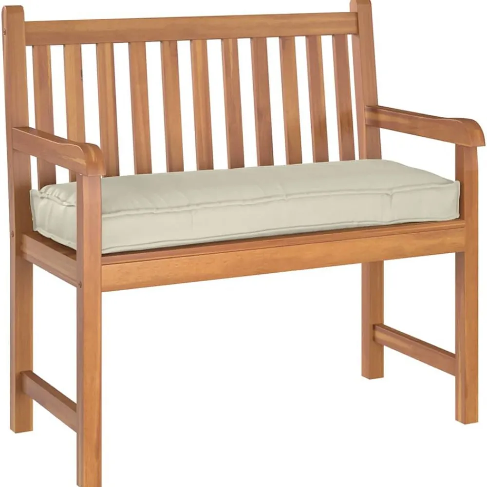 Woon- & Tuinaccessoires*vidaXL Kussen Crème 100 x 40 x 8 cm Oxford Stof Crème